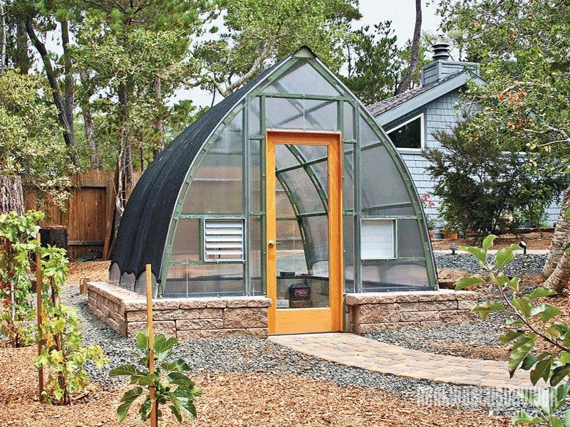 Gothic arch greenhouse