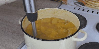 Почему у меня тыквенном супе-пюре появилась вода после приготовления