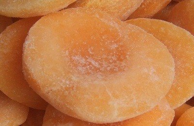 Замороженные персики в половинках