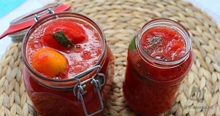 Соус на зиму с томатами и петрушкой
