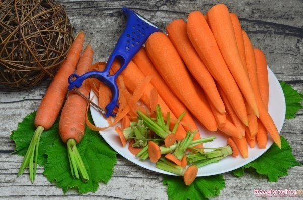 Заготовки из моркови