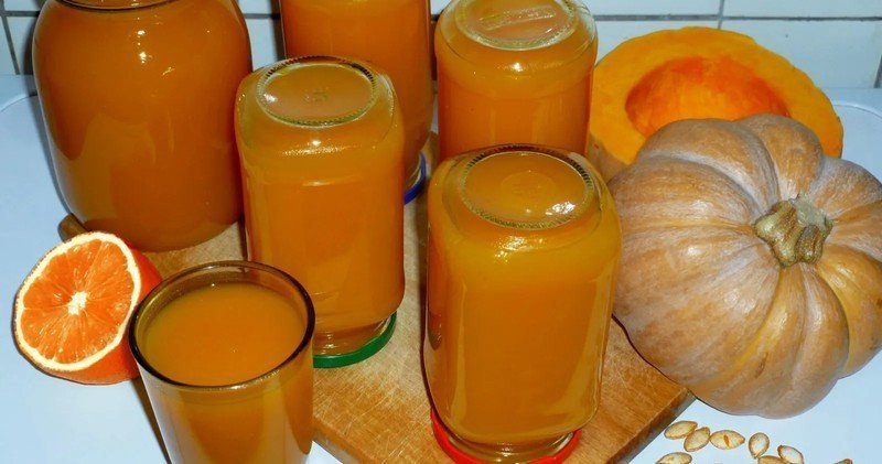 Сок из тыквы с апельсином