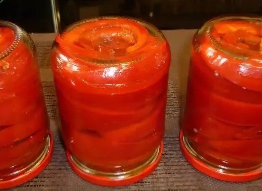 Перец в томатном соке на зиму